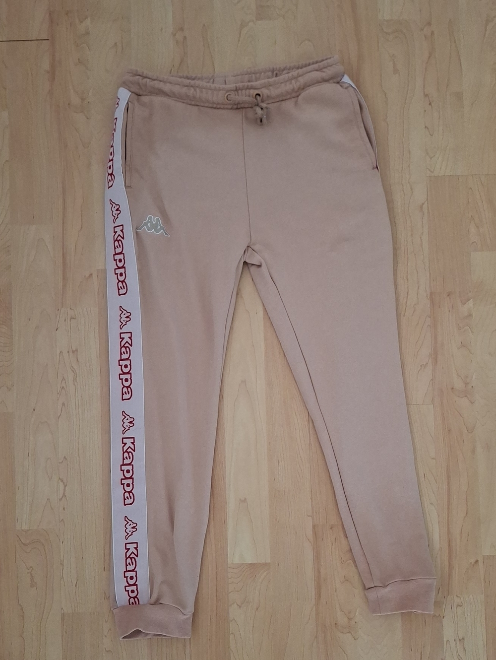 Kappa Kids Tan Logo Taper Joggers Size 12y